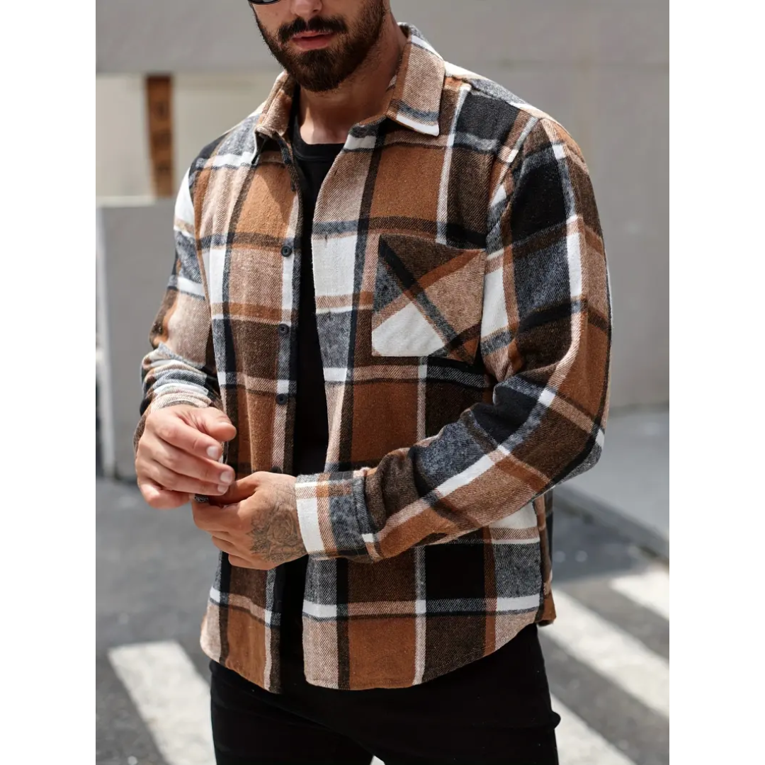 Alex | Chaqueta de lana a cuadros