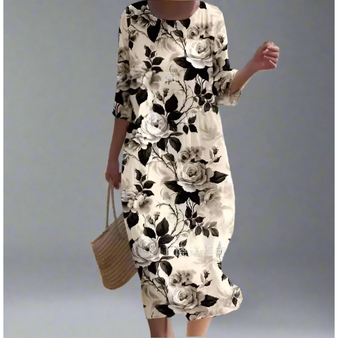 Dorothy | Maxi vestido vaporoso con estampado floral