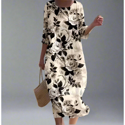 Dorothy | Maxi vestido vaporoso con estampado floral