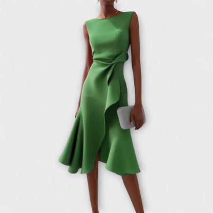 Vestido Midi Mujer – Asimétrico, Elegante y Atemporal para Gala o Fiesta