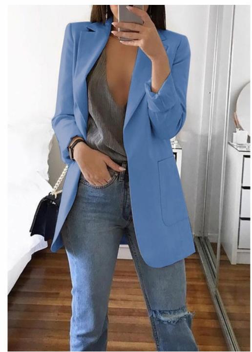 Blazer elegante para mujer, cómodo y versátil para diario
