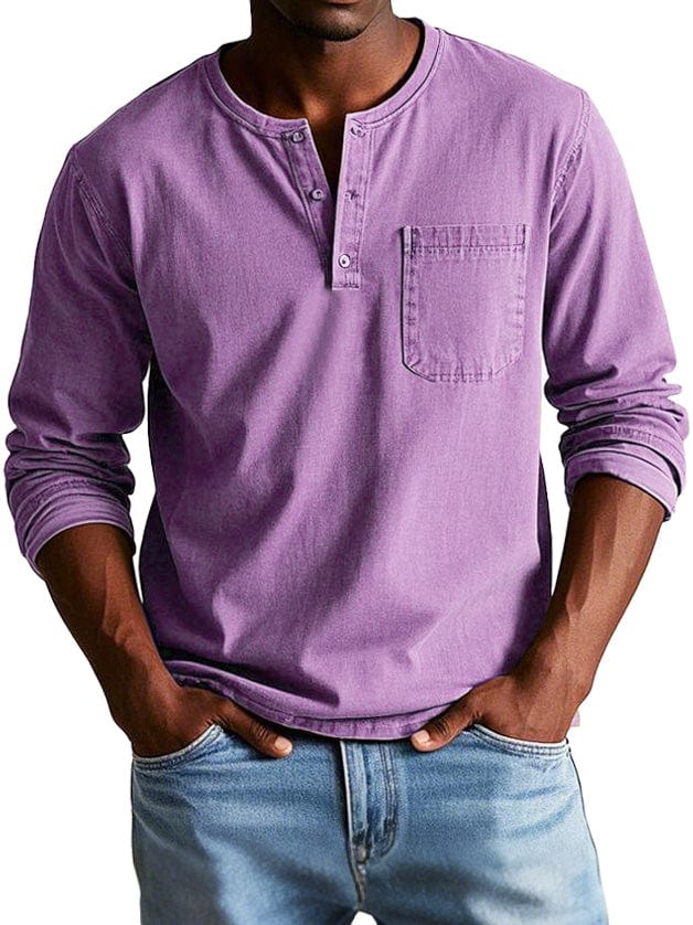 Camisa vintage para hombre, elegante y confortable