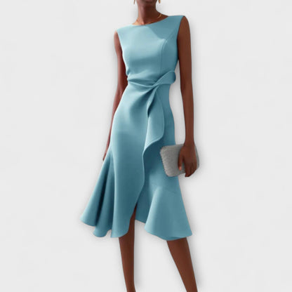Vestido Midi Mujer – Asimétrico, Elegante y Atemporal para Gala o Fiesta