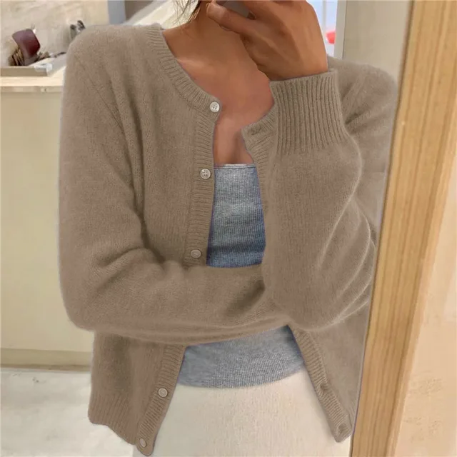 Chaqueta de Punto Mujer – Cachemir Premium, Elegante y Cómoda