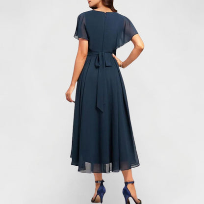 Awen | Vestido largo fluido con escote en V