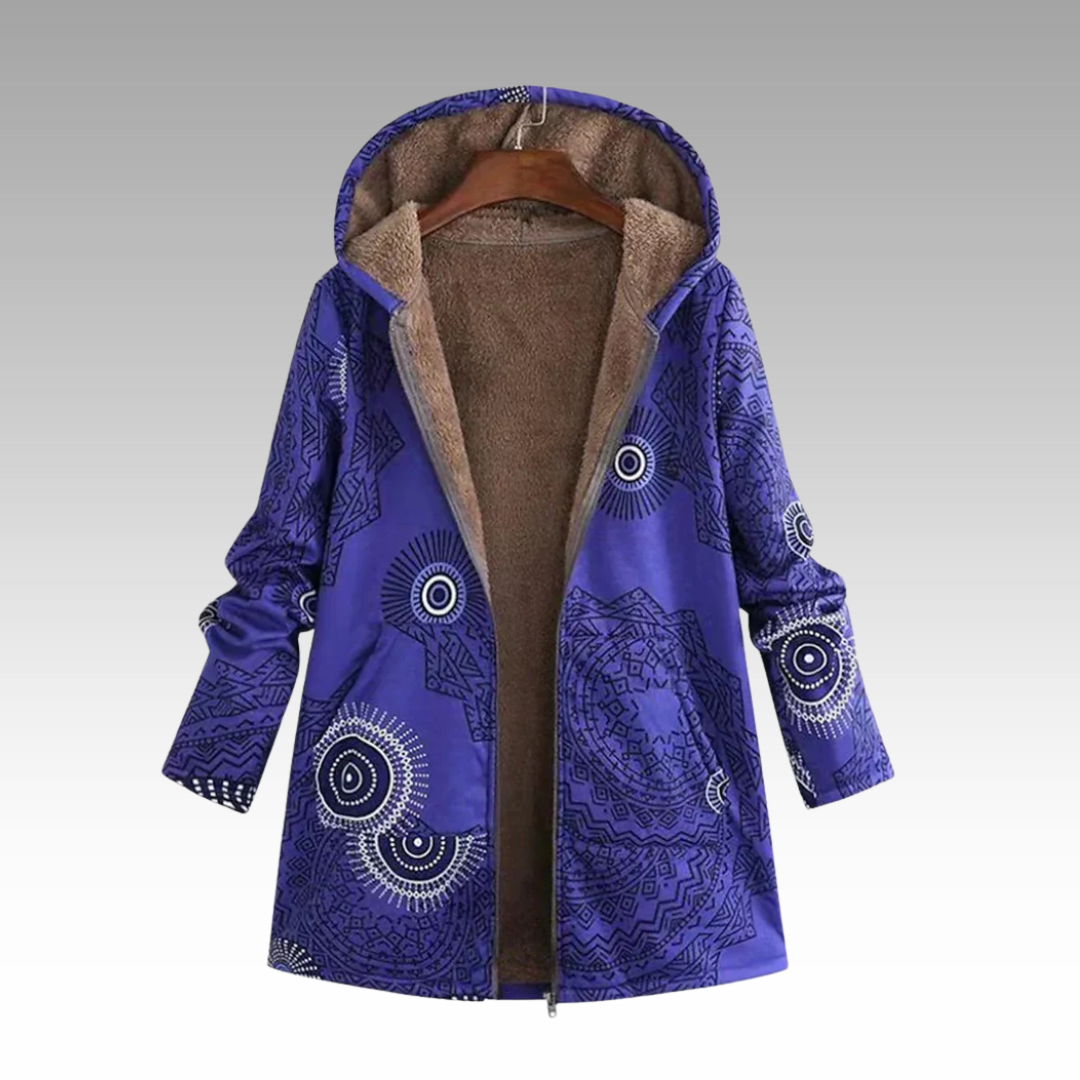 Chaqueta con capucha cálida para mujer: cómoda y desenfadada