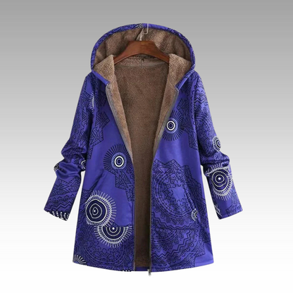 Chaqueta con capucha cálida para mujer: cómoda y desenfadada