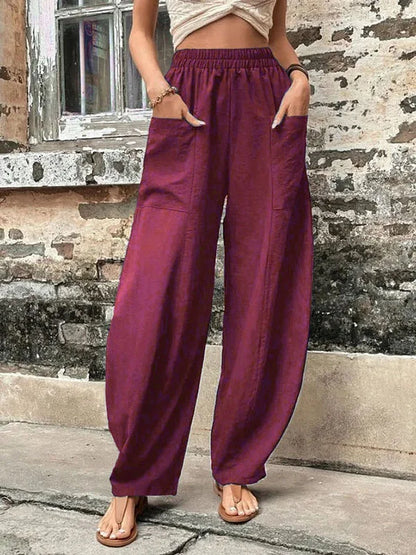 Pantalones de moda femeninos, ligeros y estilosos