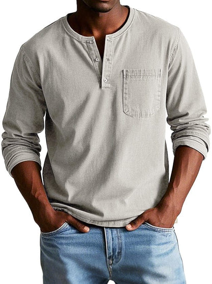 Camisa vintage para hombre, elegante y confortable