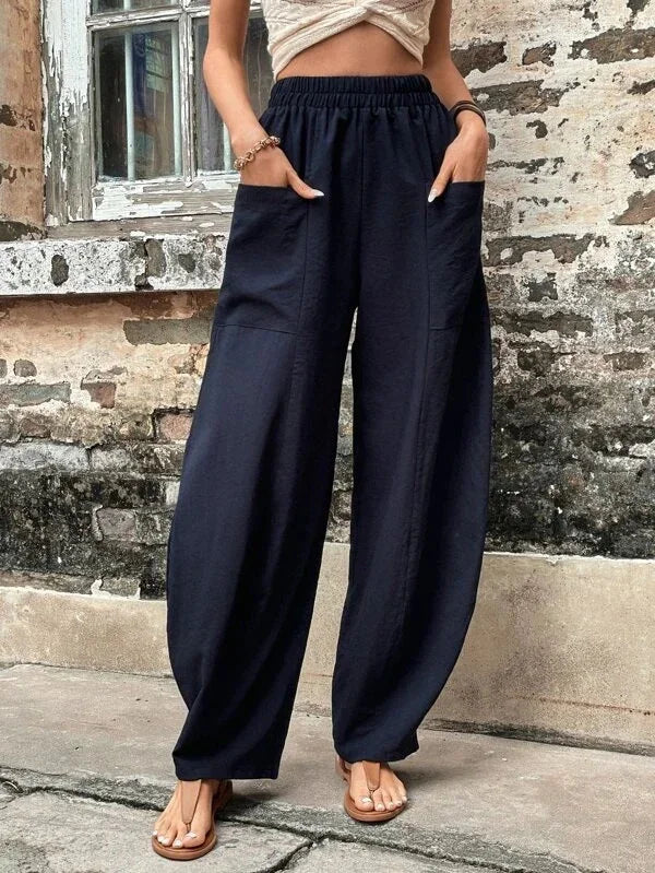 Pantalones de moda femeninos, ligeros y estilosos