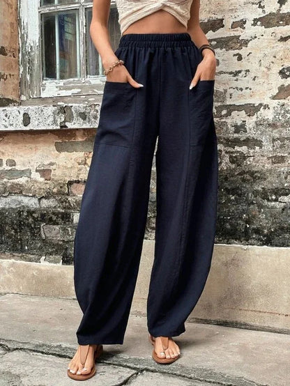 Pantalones de moda femeninos, ligeros y estilosos