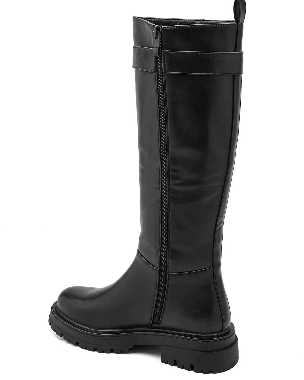 Botas altas para mujer, cuero elegante y diseño moderno