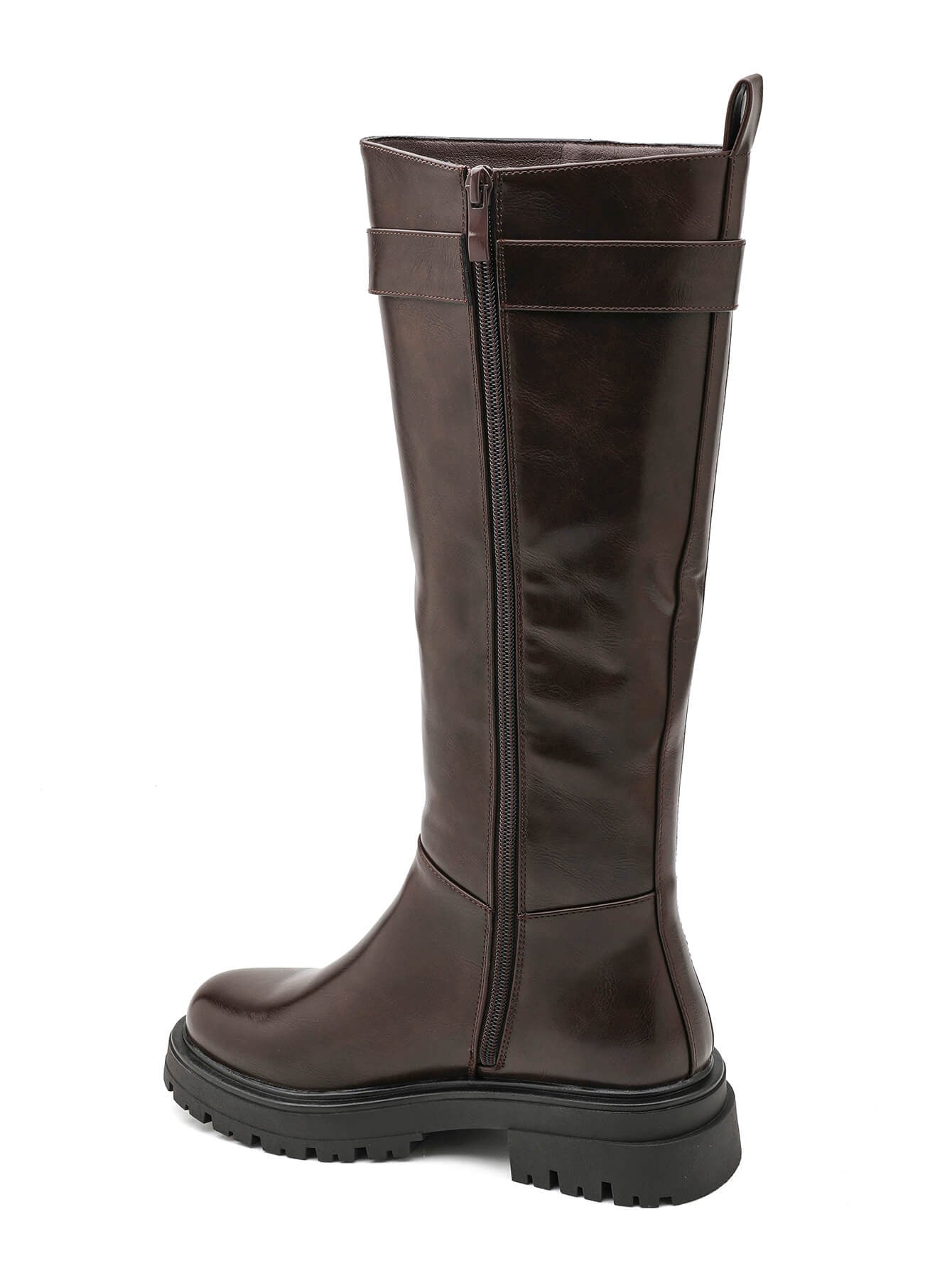 Botas altas para mujer, cuero elegante y diseño moderno