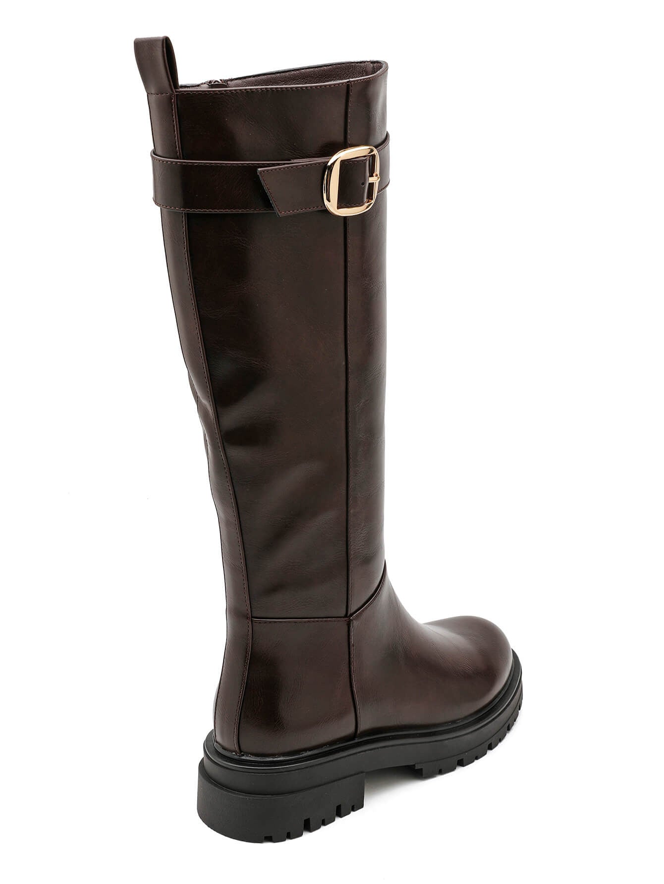 Botas altas para mujer, cuero elegante y diseño moderno