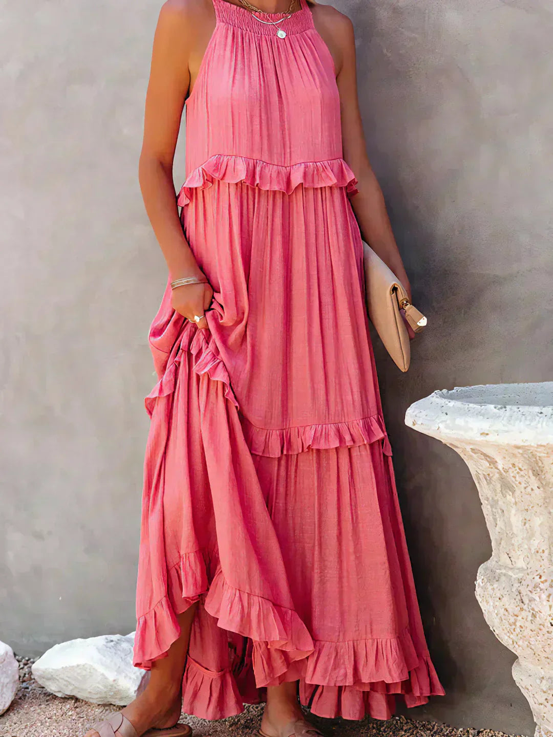 Vestido Mujer – Diseño Atemporal, Volantes y Estilo Elegante