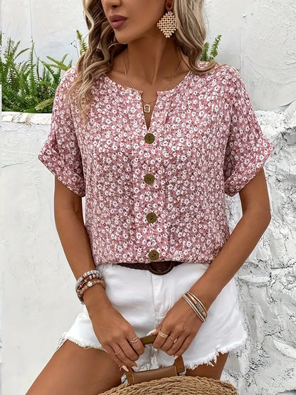 Hannah | Blusa con estampado floral chic