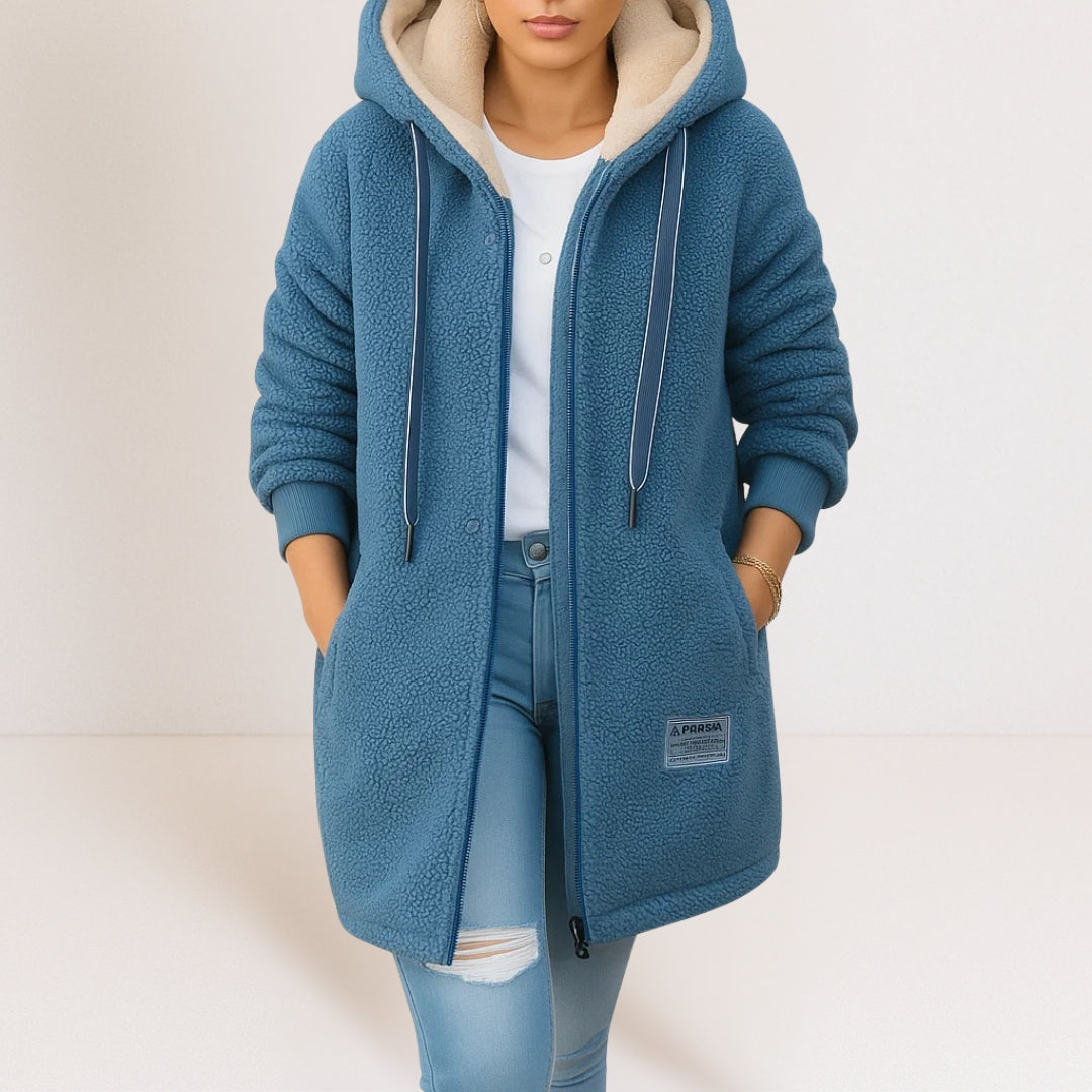 Fleece cálido mujer, estilo casual y cómodo para primavera