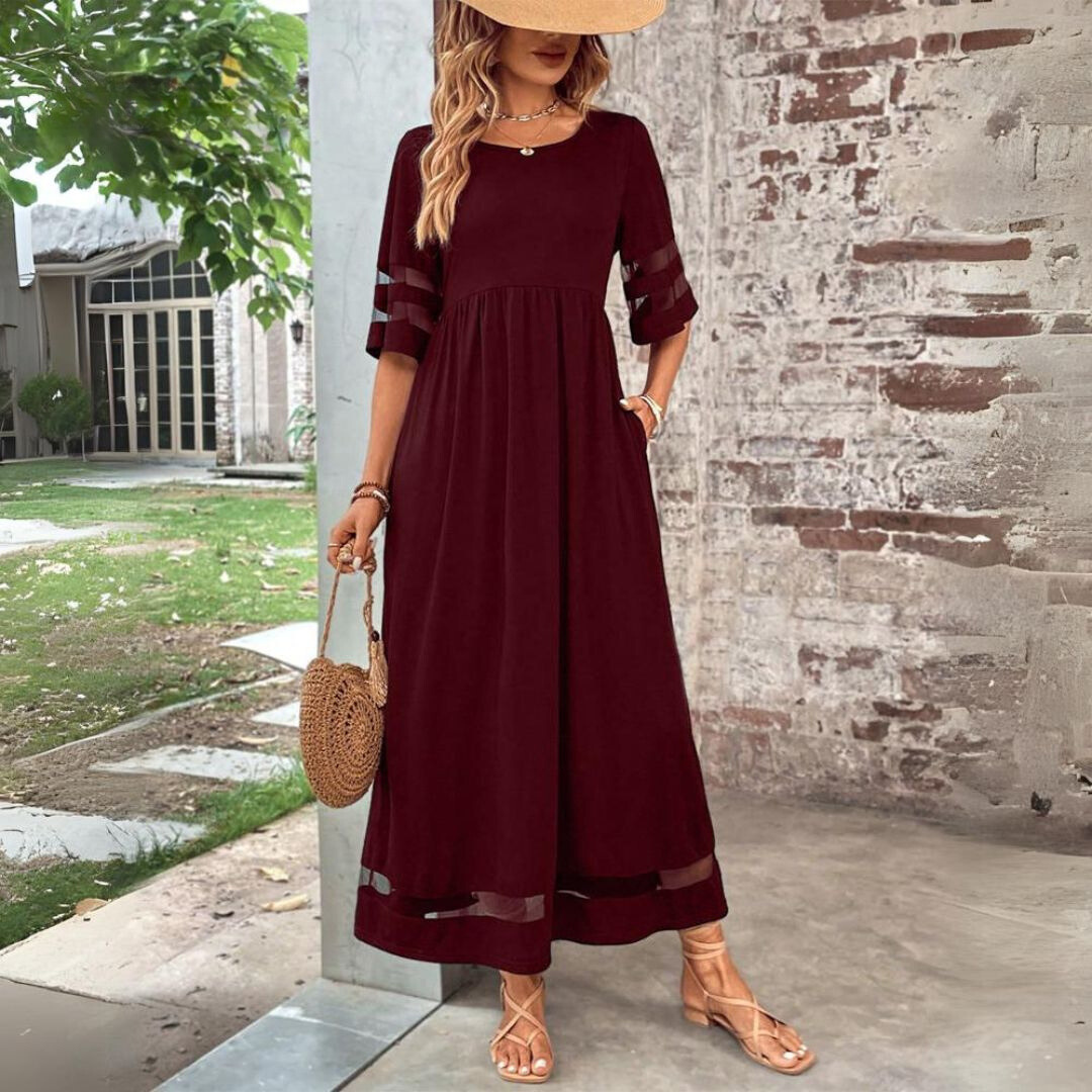 Josefina | Favorecedor Vestido Elegante Con Barriguita