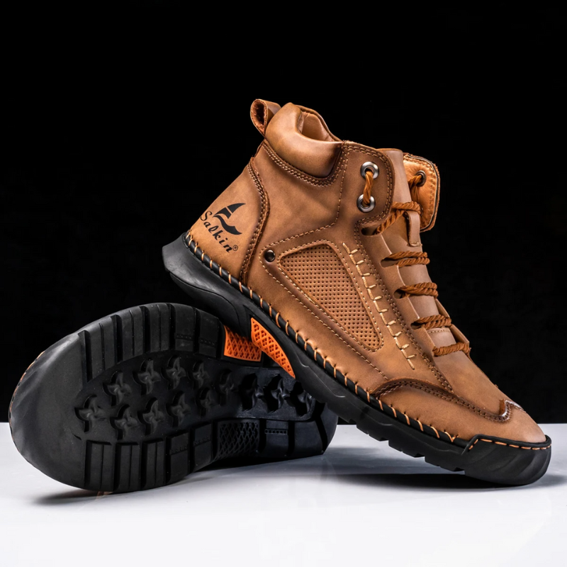 Zapatillas high-top cuero elegantes ideales para paseo y trabajo