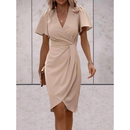Vestido envolvente femenino, moderno y refinado