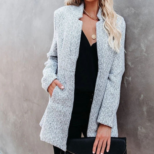 Chaqueta ligera de entretiempo, cómoda y estilosa para mujer