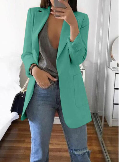 Blazer elegante para mujer, cómodo y versátil para diario