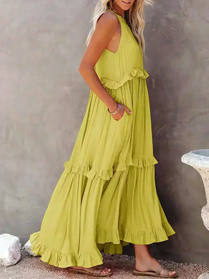 Vestido Mujer – Diseño Atemporal, Volantes y Estilo Elegante