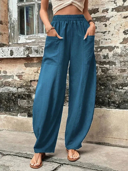 Pantalones de moda femeninos, ligeros y estilosos