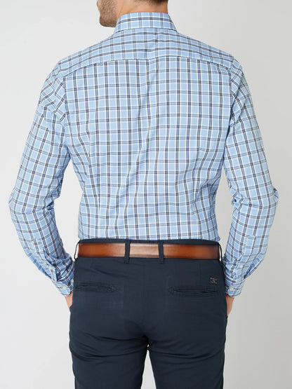 Camisa de cuadros informal y versátil para hombre