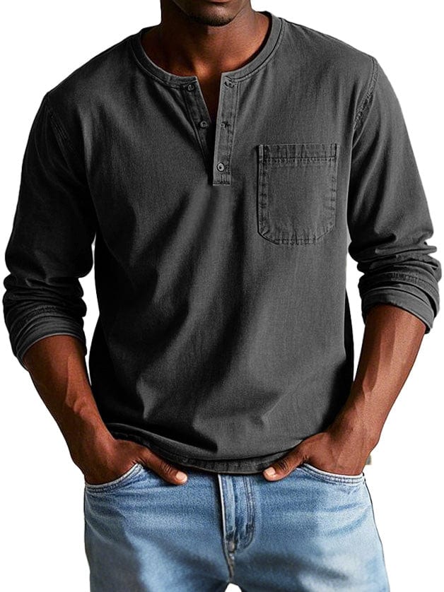 Camisa vintage para hombre, elegante y confortable