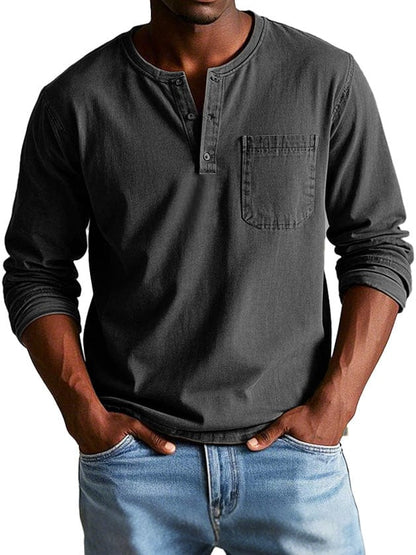 Camisa vintage para hombre, elegante y confortable