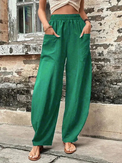 Pantalones de moda femeninos, ligeros y estilosos