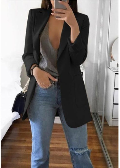 Blazer elegante para mujer, cómodo y versátil para diario