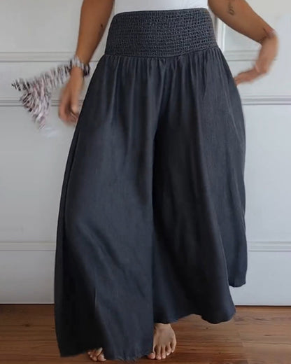 Pantalón mujer amplio y cómodo, elegante para look casual