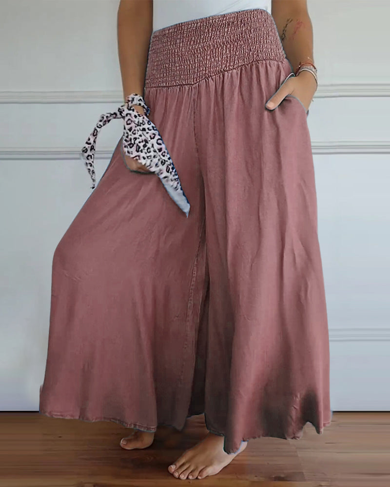 Pantalón mujer amplio y cómodo, elegante para look casual