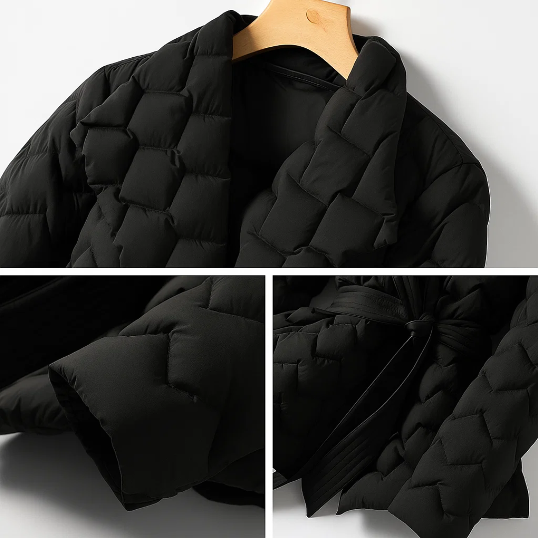 Chaqueta Invierno Mujer – Plumas Premium con Ajuste en la Cintura