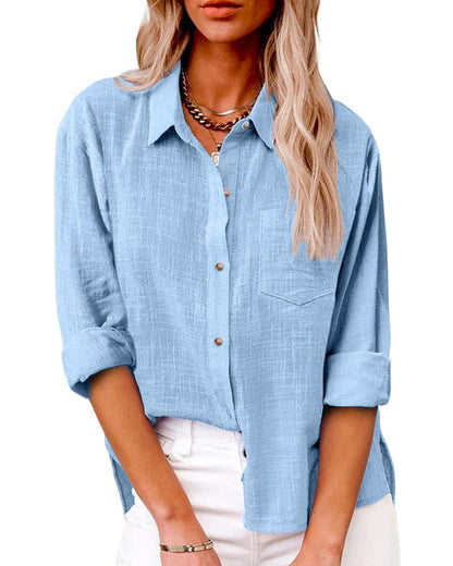 Blusa mujer holgada ligera casual primavera-verano