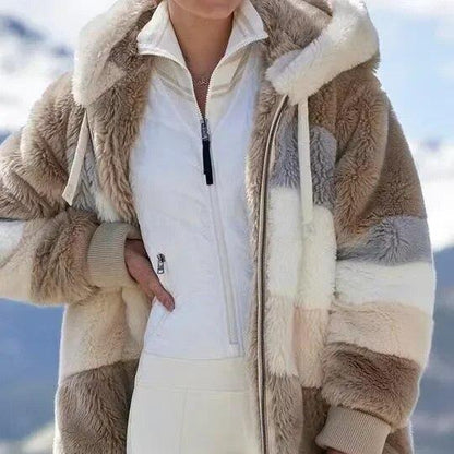 Chaqueta Mujer – Cálida de Invierno con Capucha y Estilo Casual