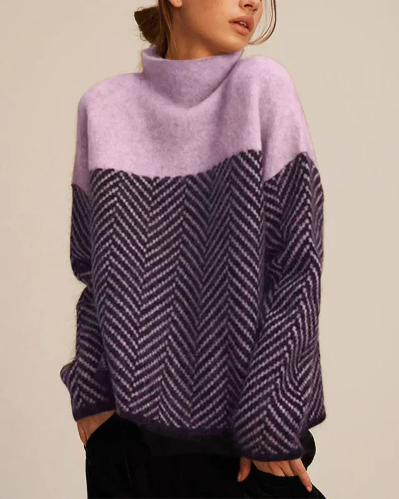 Jersey de Algodón con Cuello de Tortuga – Ideal para Otoño e Invierno