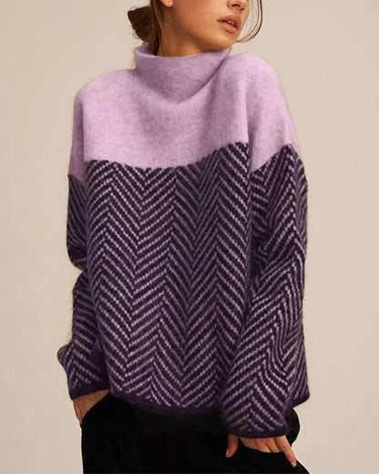 Jersey de Algodón con Cuello de Tortuga – Ideal para Otoño e Invierno