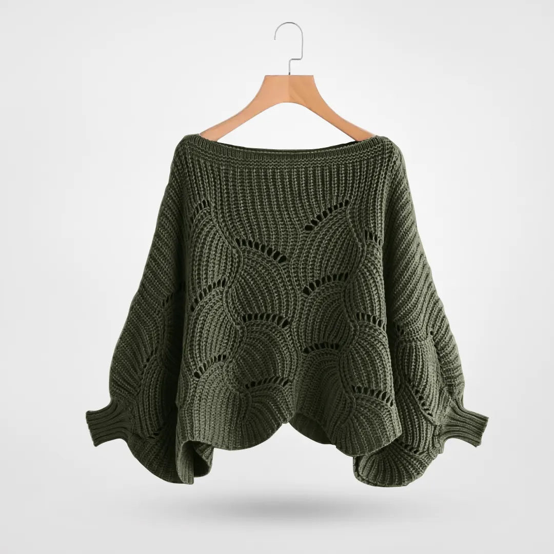 Jersey femenino cozy mangas murciélago elegante y ligero