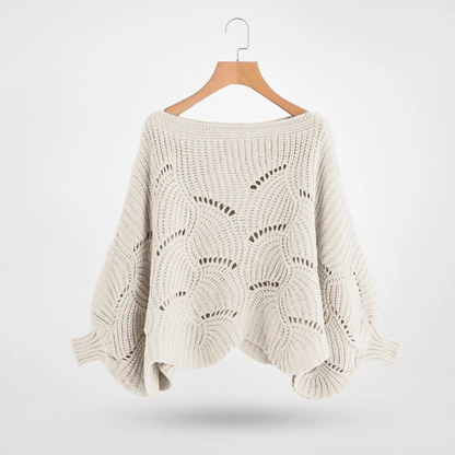Jersey femenino cozy mangas murciélago elegante y ligero