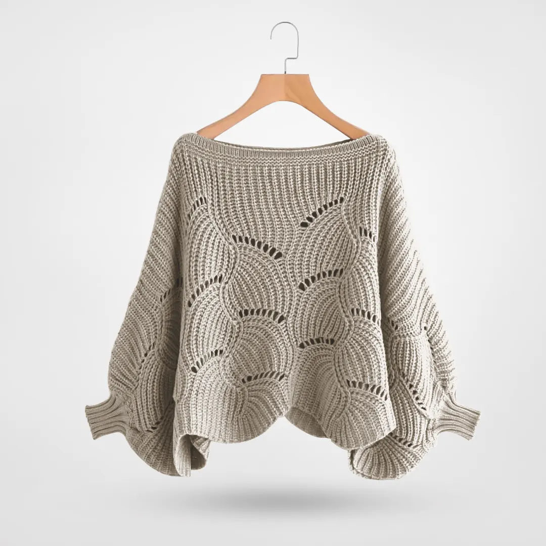 Jersey femenino cozy mangas murciélago elegante y ligero