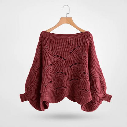Jersey femenino cozy mangas murciélago elegante y ligero