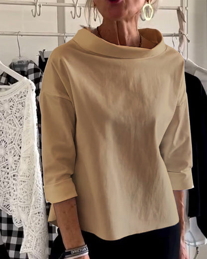 Camisa femenina elegante, ligera y versátil