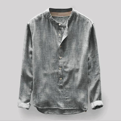 Camisa cómoda y versátil de lino para hombre