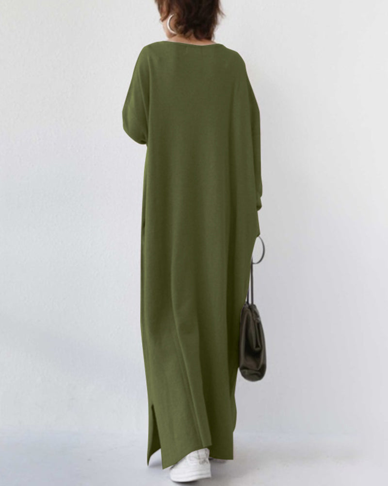 Vestido largo mujer, chic y versátil para eventos de invierno