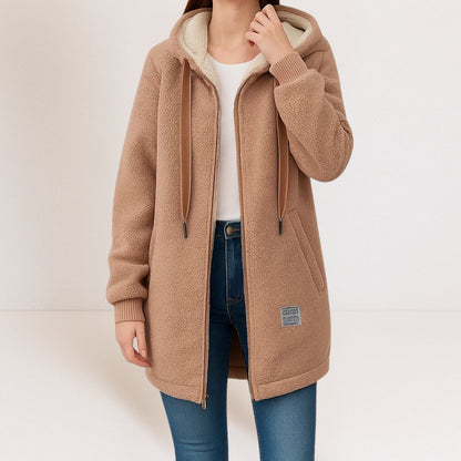 Fleece cálido mujer, estilo casual y cómodo para primavera