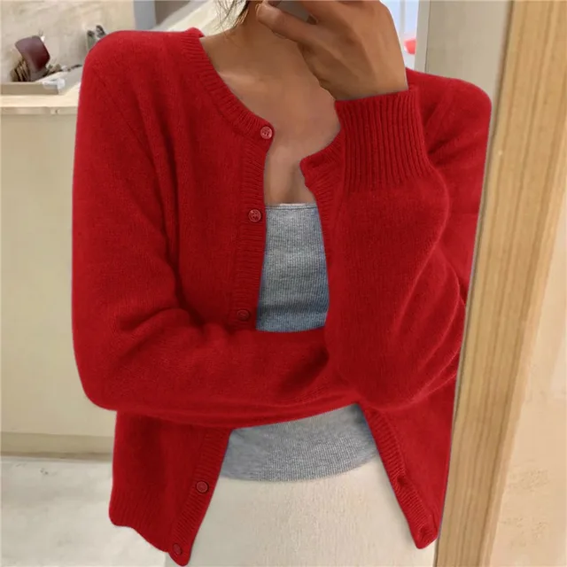 Chaqueta de Punto Mujer – Cachemir Premium, Elegante y Cómoda