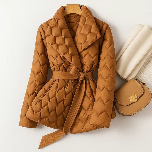 Chaqueta Invierno Mujer – Plumas Premium con Ajuste en la Cintura